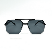 Octagon Rimless Sunglasses - Black