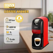 Denx - 3-in-1 Capsule Coffee Maker